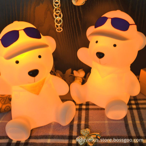bear,dog,cat,elephant,dolphin,hedgehog, rabbit night light for kids or children child